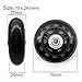 Mmei 1 Pair Replacement Wheels with 608zz Bearings for Luggage Suitcase Inline Outdoor Skate (60 mm x 18 mm)