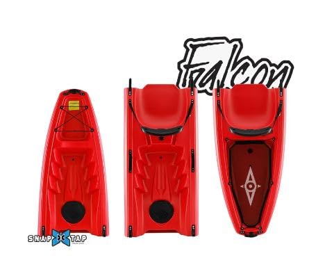 Kayak Point 65 Long Wave Tandem Kayak de pêche pour 2 personnes démontable kayak rigide pour promenade rivière, mer ou lac 2 places