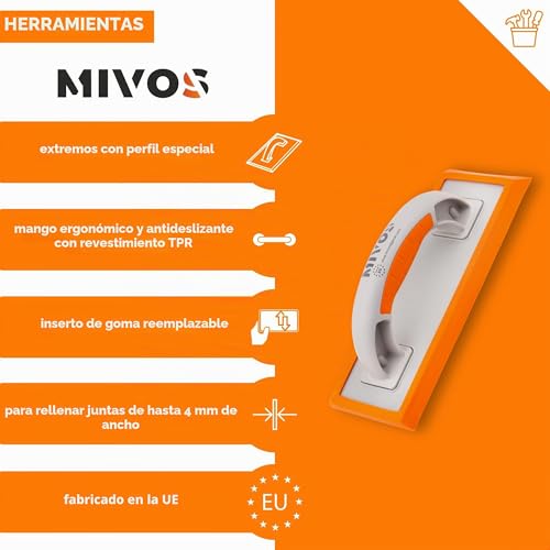Miniatura 3 de Paleta De Goma Para Juntas, Paleta Con Goma Biselada Para Azulejos De Pared Y De Gres Porcelánico
