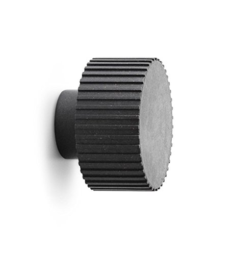 Normann Copenhagen Chip Wandhalterung, Holzfaser, Polypropylen, schwarz, Höhe: 4,5cm, Durchmesser: 6,1cm