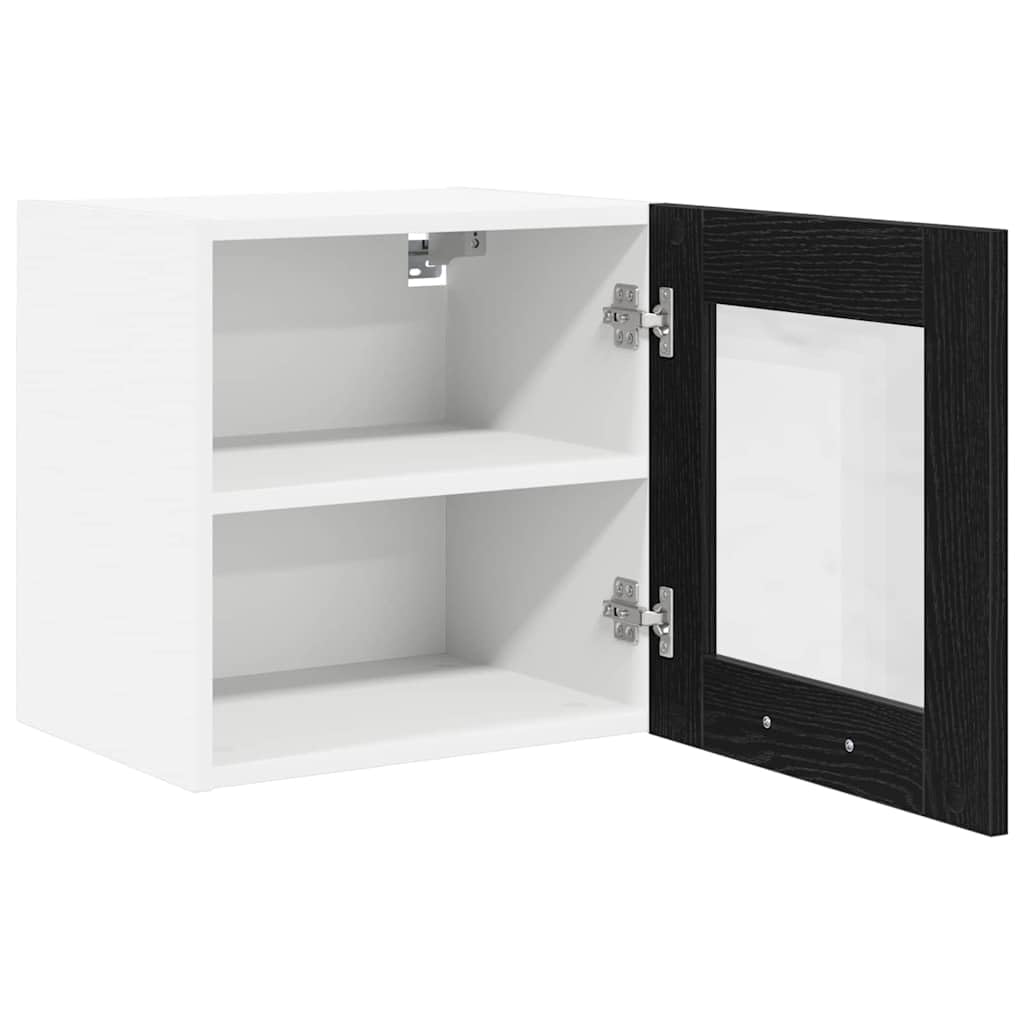 Moderner Hängeschrank in Schwarz Eichen-Optik 40 x 31 x 40 cm aus Holzwerkstoff mit viel Stauraum, praktisches modern Küchenzubehör für eine organisierte Küche