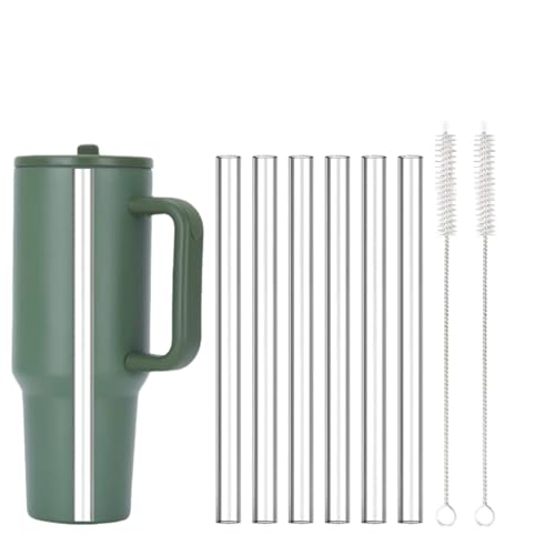 Replacement Straws for Hydrojug Traveler 20 oz, Reusable Plastic Straws with 2PCS Straw Cleaner Brushes Compatible with HydroJug Accessories