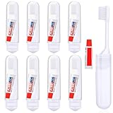 Large application : les brosses à dents de voyage avec dentifrice peuvent être utilisées à de nombreuses fins, que ce soit pour les voyages, le camping, la randonnée et les voyages d'affaires