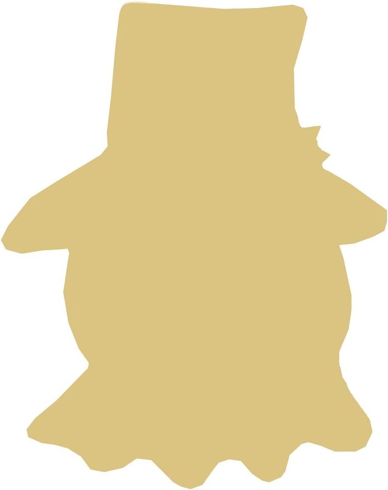 Scarecrow Unfinished MDF Craft Cutout – 1/4 Inch MDF Wood Blank Basic Shape for DIY Fall Door Hangers, Wood Signs & Seasonal Decor – Multiple Sizes (6”, 12”, 18”, 24”)