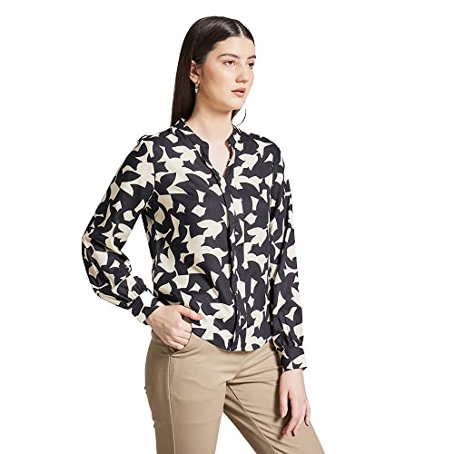 Image of STOP by Shoppers Printed Viscose Formal Wear Women's Top