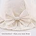 Summer Baby Hats for Girls Cotton Infant Sun Hat Bowknot Toddler Bucket Hats 0-2 Years (XS, Beige-Peach Flower)