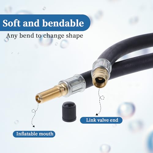 Image of Schrader Valve Extension Extenders Tire Valve Extension Dual Wheel Motorcycle Valves Stem 90 for Cars Truck Scooter Bikes