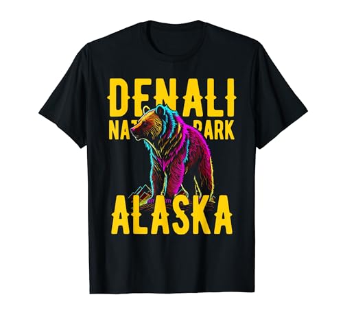 Denali Nationalpark Alaska USA Bär Design T-Shirt