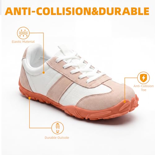 Image of Women's Barefoot Sneakers Wide Toe Box Zero Drop Sneakers | Breathable Lightweight Non-Slip Shoes for Gym Training, Trail Running, Hiking & Daily Walking