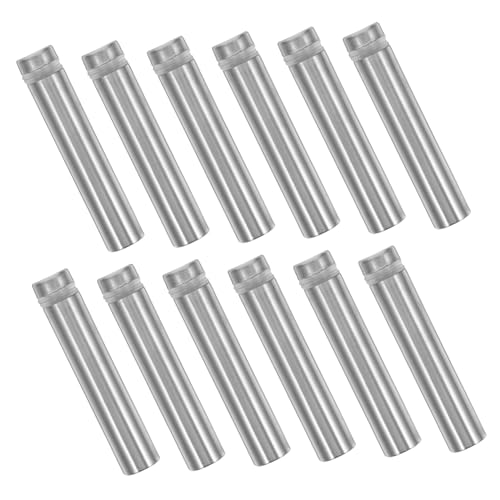 Image of DECHOUS 12Pcs Stainless Steel Screws for Wall Sign Mounting Hardware for Acrylic and Glass Displays for Advertising and Picture Frame Hanging