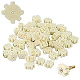 55 Pack Miaozhun .223Cal 5.56mm .300 Blackout Wool Star Chamber Cleaning Pads with Rod Fitting Adapter