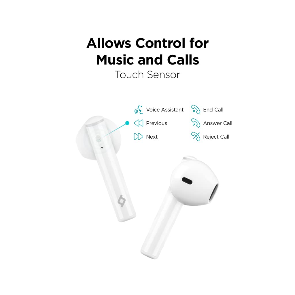 Auricolari True Wireless Ttec AirBeat Lite 2 – Cuffiette Bluetooth 5.0 Bianche – Custodia Di Ricarica Inclusa – Modello 2KM137B - 3