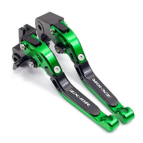 YOUMOTECH for Kawasaki ZX10R ZX10RR ZX10KRT ZX 10 RR KRT 2016-2020 Adjustable Folding Extendable Handle Brake Clutch Levers Accessories Hand Brake Lever CNC Aluminum (A)