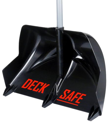 Deck Saver™ Crack Jumper Snow Shovel – Heavy Duty 24" Snow Removal Tool for Driveways, Sidewalks & Decks – Ideal for Trex® and TimberTech®-Style Composite Surfaces