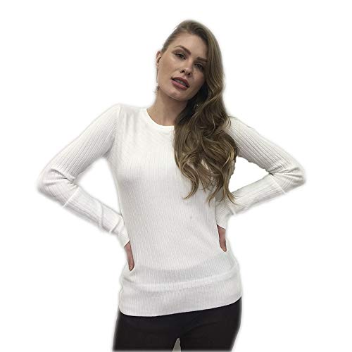 Blusa Feminina De Tricot Com Pelucia Trfi80733 Branco P