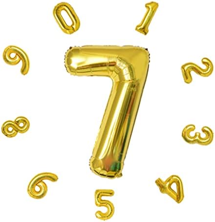 40" Number Balloons,Colorful Helium Number Birthday Balloons,Self Inflating Number Balloons,Foil Balloon for Birthday Party,New Year Decoration,Anniversary Decoration,Company Celebration (Blue #1)