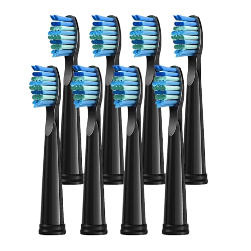 電動歯ブラシヘッド 4個入り D7/D8/FW507/FW508/FW551/917/959/SG-E9対応(8pcs Black)