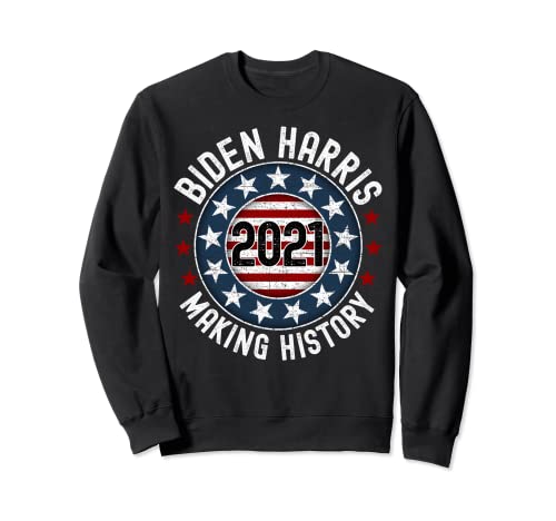 Biden Harris Inauguration 2021 Making History Rétro Vintage Sweatshirt
