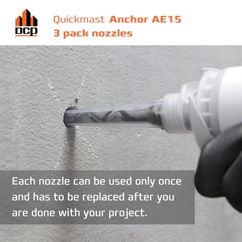 Image of DCP Replacement Nozzles 3-Pack for Quickmast Anchor AE15, Clear Plastic