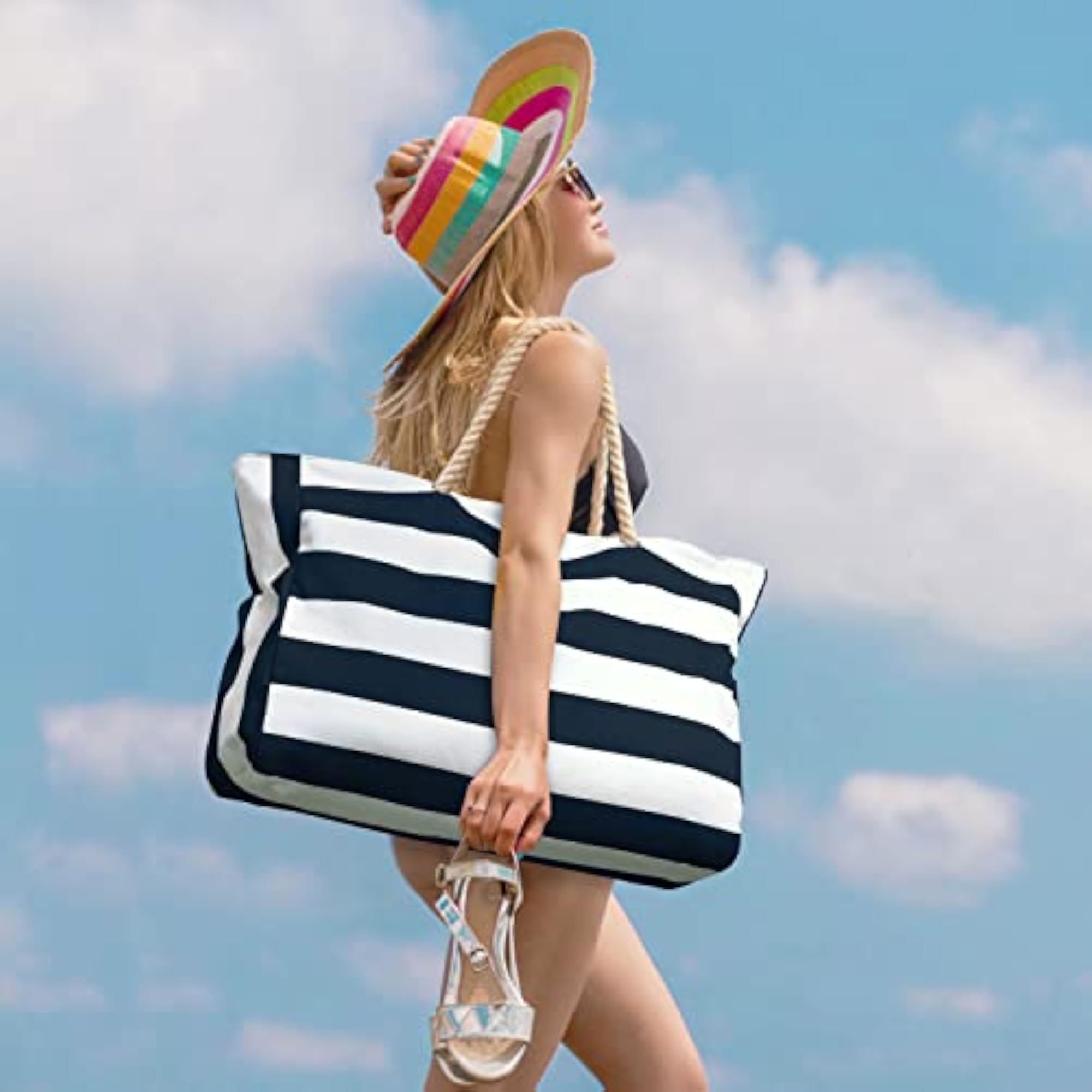 Large Waterproof Beach Tote Bag for Women