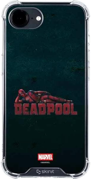 Skinit Clear Phone Case Compatible with iPhone 16e - Officially Licensed Marvel Deadpool Babypool Playing Design
