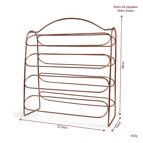 Suporte Organizador Porta 40 Cápsulas de Café Compatível Com 