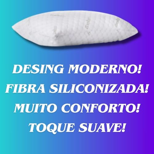 Travesseiro Bamboo Conforto, Frescor e Sustentabilidade Ideal para Seu Sono Ergonômico, Hipoalergêni