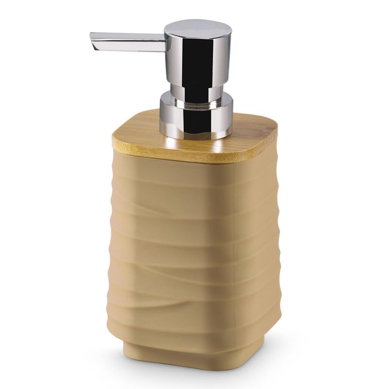 Image of Freelance Portofino ABS Soap Dispenser for Wash Basin - Cappuccino - Stylish Liquid Handwash /Hand Wash Bottle - Plastic Bathroom Lotion /Shampoo Pump Bottles for Home /Kitchen - Stronger Than Ceramic