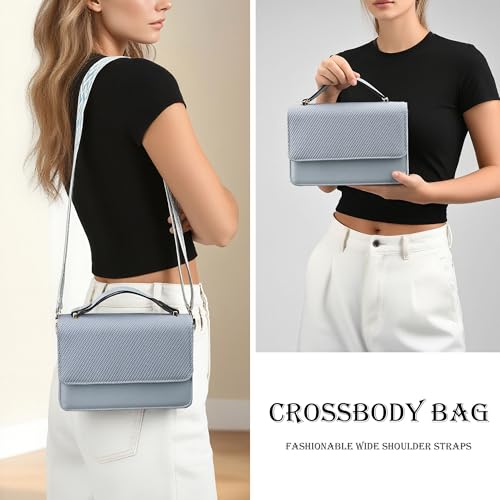 Small Purses for Women Crossbody Fashion Classic Small Bag Retro Top Handle Handbag Purse with Adjustable Strap2