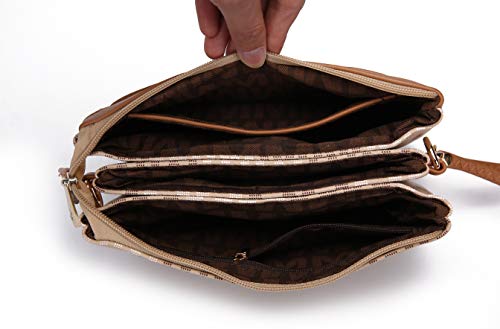 Image of MKF Collection Crossbody Bag for Women Wristlet Strap, Vegan Leather Shoulder Bag Handbag Purse by Mia K