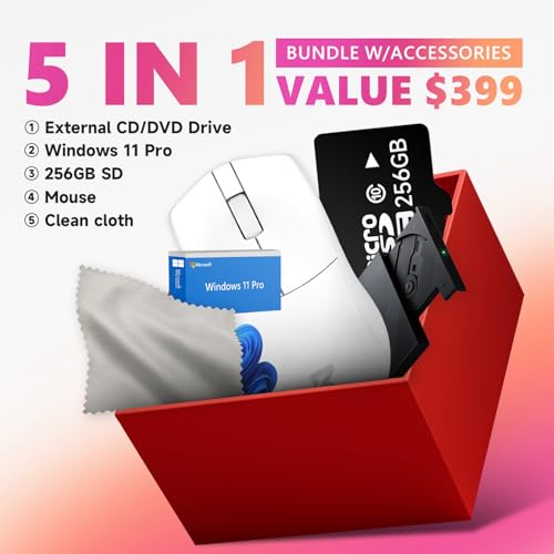 Image of HP 17 Laptop Computer for Business and Students - 17.3 inch HD+ 250 Nits IPS Display, 16GB RAM, 512GB SSD, Intel 8-Core i3 Processor, Wi-Fi 6, Camera, Copilot, Fast Charge, Win 11 Pro, with Accessories