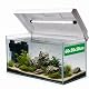 VIALIA Aquarium 60x30x30 cm, 54 Liter Glasbecken mit Juwel LED, weiß