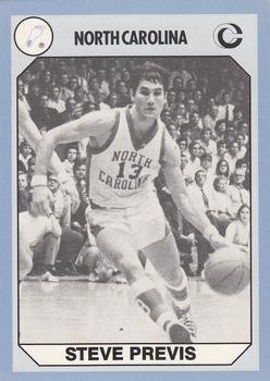 Autograph Warehouse Steve Previs Basketball Card (North Carolina) 1990 Collegiate Collection No.109
