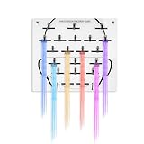yeshine Hair Extension Holder Wall Mount Hair Dye Plate Hair Extension Display Board Sectioning Display Hair Separato Plate with Clip for Salon Tray Tape in Placement Board Cart Hair Extension Hanger