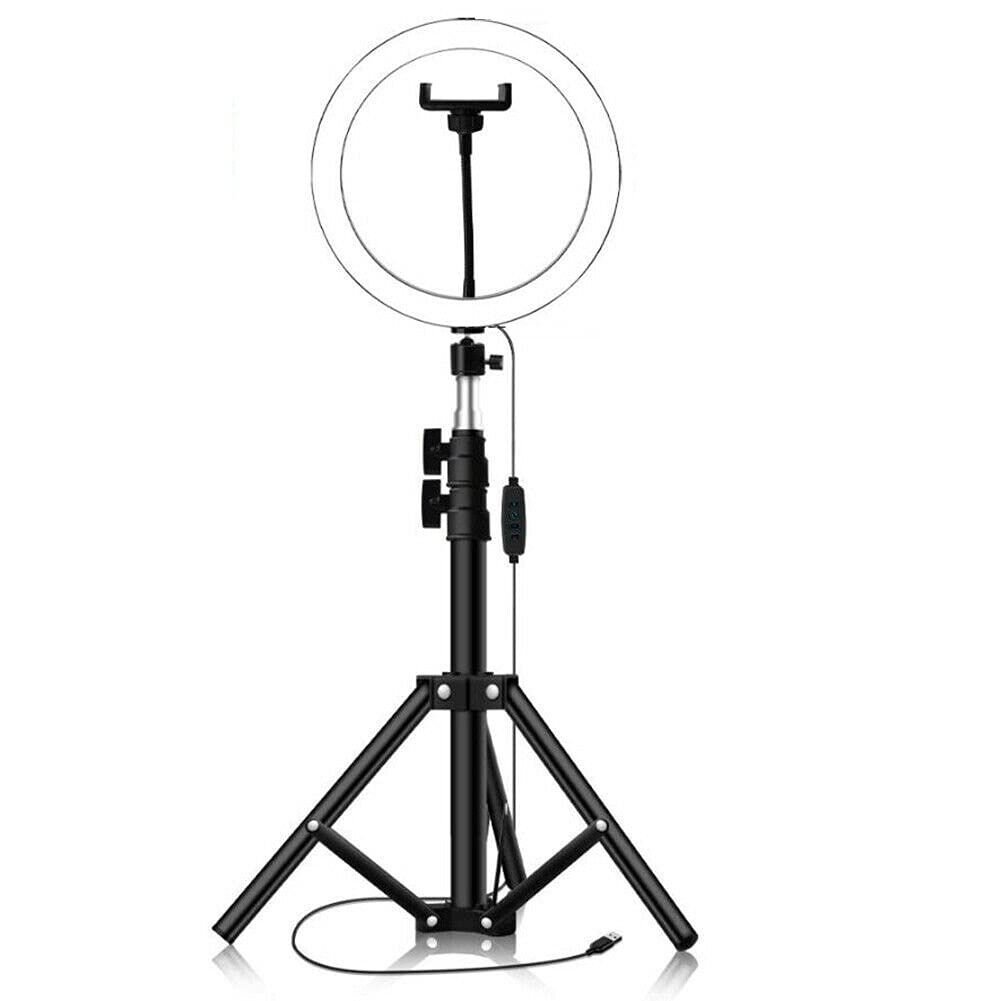 Webilla 10" (25.4 cm) Professional LED Ring Light with Tripod Stand for YouTube, Photo-Shoot, Video Shoot, Live Stream, Makeup & More, Compatible with iPhone/Android Phones & Camera