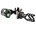 Redline RL-1 Carbon Single Pin Slider Bow Sight - .019 Fiber Pin with 2nd & 3rd Axis Adjustments and Enclosed Fiber Optic Ring, Right Handed Bow Setup