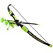 Goldboy Kids Archery Bow and Arrows Toy Set, Kids Practice Cross Bow for Training, Girls Toy Archery Set Fun Sport Game with 12 Durable Suction Cup Arrows (Green)