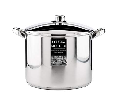 Stainless Steel Induction Stock Pot 30cm - 15.2L