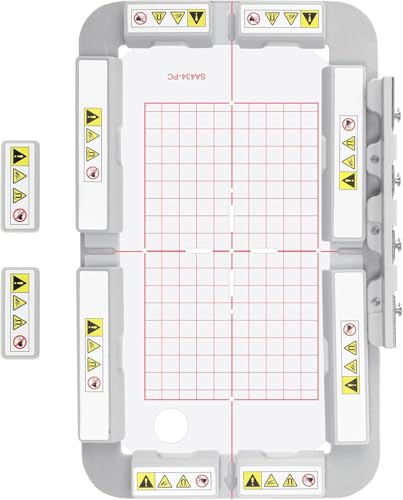 Brewland Magnetic Embroidery Hoop for Brother SE700 SE600 SE400 PE535 PE550D PE540D SE625 SE725 PE545 LB5000 SE630 PE500 PE525 LB6800PRW LB6800 Babylock Verve Sofia 2 Sofia (5x7/ 100x170mm-SA434MK)