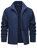 TACVASEN Winter Coats for Mens Fleece Lightweight Zip Up Jacket for Men Casual Polar Jacket Warm Sweaters Dark...