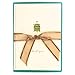 Graphique Turtle La Petite Presse Notecards, 10 Durable Embossed and Embellished Gold Foil "Thank You" Green and Gold Turtle Notes with Matching Envelopes, 3.25" x 4.75"