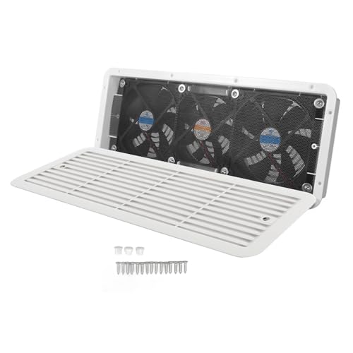 12V RV Refrigerator Fan, Quiet Vent Blower, RV Fridge Cooling Fan...