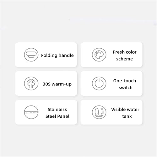 Miniatura 2 de DAUTAI Mini vaporizador de mano para ropa, 1500 W, removedor de arrugas para ropa, tamaño del tanque conmutable, vaporizador de ropa de viaje 2 en