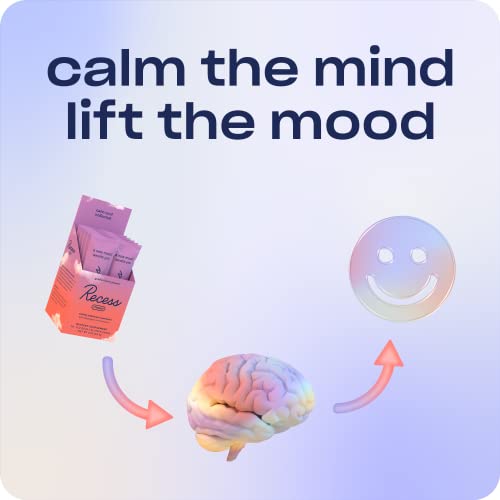 Recess Mood Powder, Calming Magnesium L-Threonate Blend With Passion Flower, L-Theanine, Electrolytes, Magnesium Calm Support Supplement #TOP5