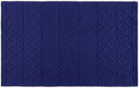 HomeInGoods Bathroom Rug Mat, Extra Soft Absorbent Premium Bath Rug, Non-Slip Comfortable Bath Mat, Carpet for Tub, Shower, Bath Room, Hand Wash Dry, 24"x36", Endeaver Blue