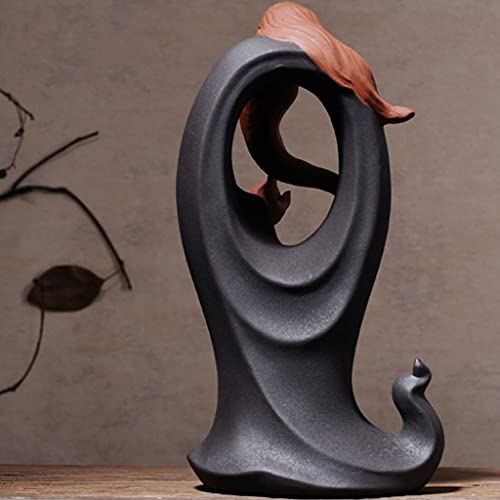 Statue créative rétro en céramique : idée cadeau originale pour le bureau - 6