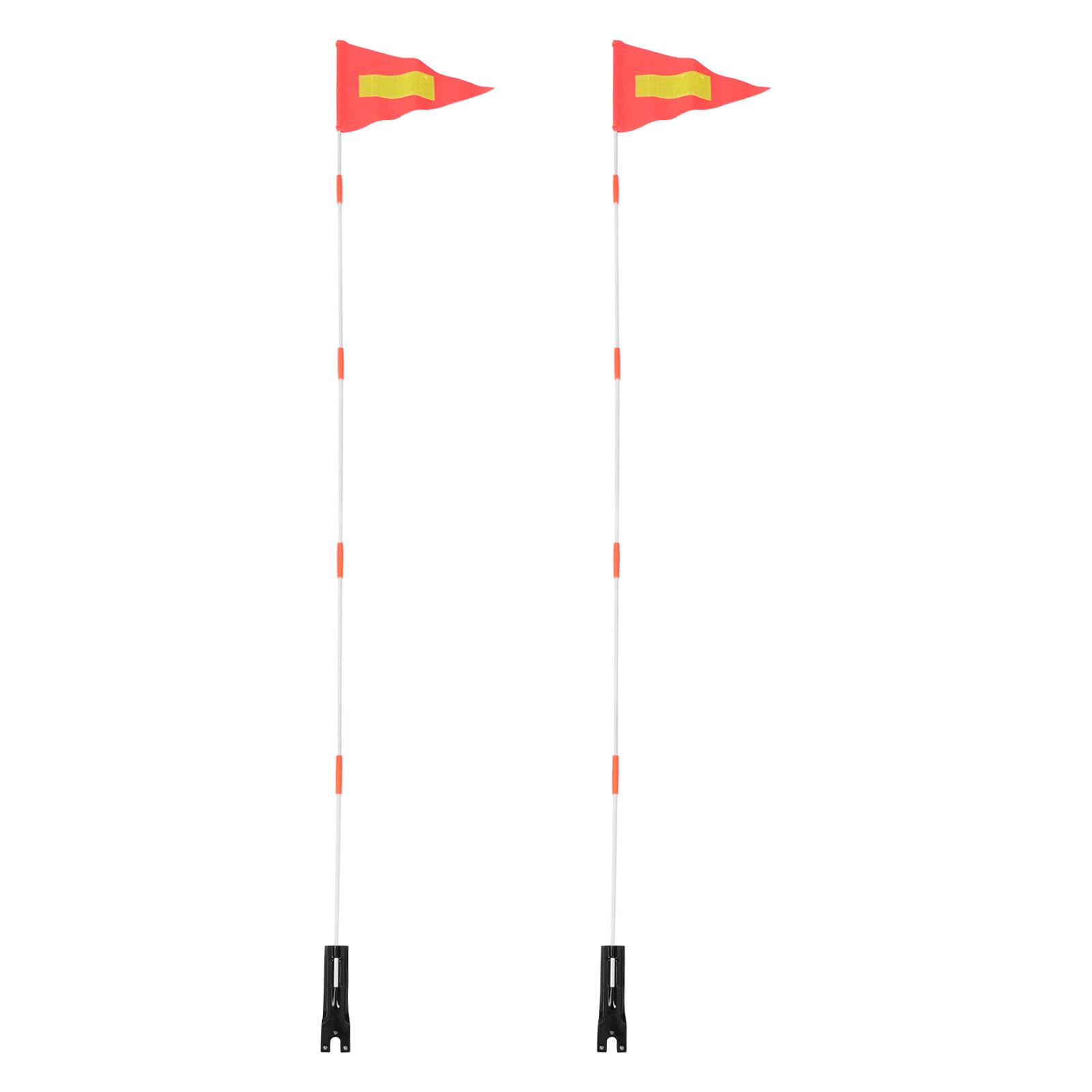 Banderas reflectantes rojas de seguridad para carrito de golf y patinete