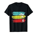 Farbenfroher Triathlon T-Shirt