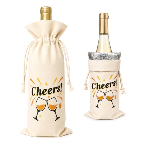 YAWIKO Wine Bag, Wine Bottle Gift Bags, Engagement Gifts for Couples - image 1