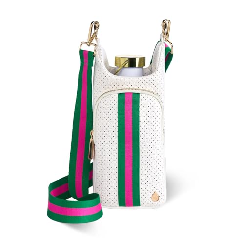 Bolsa para botella de agua de 32 oz cruzada WanderFull HydroBag con compartimento para celular